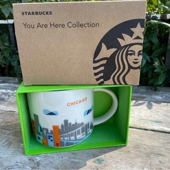 Starbucks | Dining | Vintage New Starbucks Chicago You Are Here Collection  4oz Mug 213 Boxnew | Poshmark